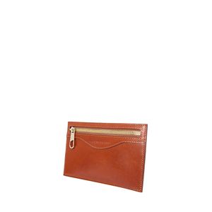 Billetera pouch con tarjetero caoba fundación