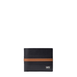 Billetera extraplana con inserto 2 cuerpos negro nogal