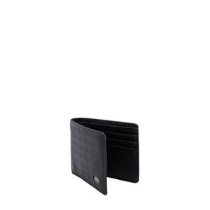 Billetera extraplana 6 tarjetas negro nogal