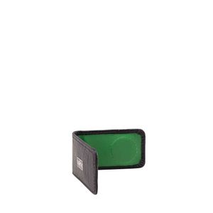 Porta billetes clip negro verde Millenium