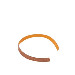 Casual tira monograma doble faz 3cm caramelo dijon Cinturón Mujer