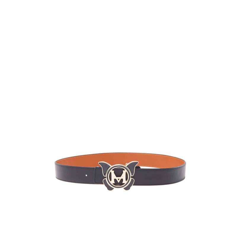 cinturon-casual-mariposa-monograma-negro-caramelo_3